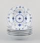 Royal 
Copenhagen Blue 
Fluted Plain.
A set of six 
deep ...