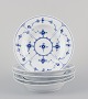 Royal 
Copenhagen Blue 
Fluted Plain.
A set of five 
small ...