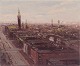 Søren Edsberg, 
dansk kunstner.
Olie på 
lærred.
Bymotiv ...