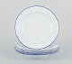 Meissen, 
Germany. A set 
of four dinner 
plates.
White ...