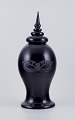 L'Art presents: 
Roberto 
Cavalli for 
Murano,
Floor vase 
made of black 
art glass.