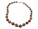 Millefiori necklace with 14 carat gold lock from 
Danish Herman Siersbøl