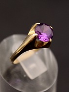 14 karat guldring med ametyst strrelse