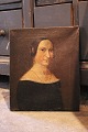 Decorative 19th 
century 
portrait of a 
woman, oil ...
