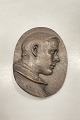 Dansk 
silhouetportræt 
af ung mand i 
Bronze
