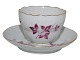 Royal 
Copenhagen 
Kaffekop med 
purpur 
dekoration fra 
...