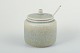 L'Art presents: 
Stoneware 
Jam Jar with 
Silver Spoon, 
Palshus, 
Denmark, c. 
1960s.