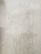 Ole Buus Larsen 
præsenterer: 
Akademitegning 
af Carl V. 
Meyer - Nøgen 
mand med kølle 
- Herkules 
Farnese 1893.