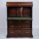 Osted Antik & 
Design 
presents: 
Secretary 
– Mahogany – 
Green Felt 
Cloth & Brass 
Handles – 4 
Drawers – 1820s
