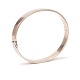 14kt hvidguld armring med kasse- og sikkerhedslås stemplet Skrivers 
Guldvarefabrik, Randers, ca. år 1980. Indv. mål: 55x60mm
