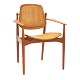 Arne Vodder 
armstol FD 186, 
teak og 
sjeneflet, ...