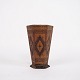 Vase - Mørkt 
Træ & Intarsia 
- Orientalsk 
Mønster - ...