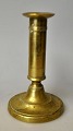 Antique Danish 
Empire brass 
candlestick, 
circa 1820.
