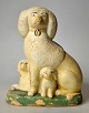 Money box in 
cold-painted 
clay, 19th 
century. 
Denmark.
