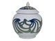 Bing & Grondahl, 
Small Art Nouveau bowl with green and blue 
decorations