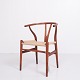 Wishbone-Chairs - Model CH24 - Mahogany & Natural Wicker - Hans J. Wegner - Carl Hansen