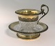 Lundin Antique 
presents: 
French 
crystal cup 
with silver 
gilt mounting. 
Cup and saucer. 
Height 13 cm. 
Minor edge ...