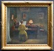 Friis Nybo, 
Poul (1869 - 
1929) Danmark: 
Klaver 
spillende ...