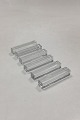 6 stk. 
Knivholdere i 
Baccarat glas 
fra Frankrig