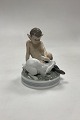 Royal 
Copenhagen 
Figur Faun med 
Kanin No. 439