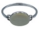 N.E. From sølv
Moderne armring med stor hvid ben fra ca. 1950-1960