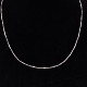 Halskæde 8K hvidguld45 cm