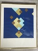 Serigrafi af Leif Mikkelsen 1991 - Komposition.