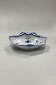 Danam Antik presents: Royal Copenhagen Blue Fluted Half Lace Mussel-shaped Bowl No. 556