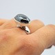 Antik Damgaard-Lauritsen præsenterer: Georg Jensen, Nanna Ditzel; Ring i sterling sølv med hæmatit, nr. 123B