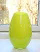 Limegrøn Cocoon vase, 21 cm. Holmegaard