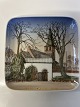 Antik Huset præsenterer: Bing & Grøndahl Firkantet asiet Skive ny kirke.Dek Nr. 1573-5455
