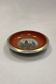 Royal Copenhagen orange/gray  bowl in cracle glaze - ...