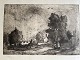 Ole Buus Larsen præsenterer: Radering af Ernst Zeuthen - Landskab "Ved Gentofte Sø" 1928