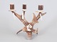 Lapland Sami candlestick in hand-carved reindeer antler, ...