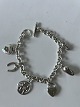 Antik Huset præsenterer: Rund Anker Armbånd med charms i sterlingsølvLængde 18,5 cm
