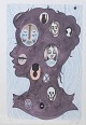 L'Art præsenterer: Julie Nord, farvelitografi, dansk billedkunstner.