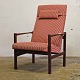 Kinnerup Antik & Porcelæn præsenterer: Teak lænestol Høj ryg og pude99,5 cm