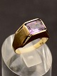 Middelfart Antik præsenterer: 14 karat guld ring med rosa farvet sten