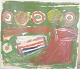 L'Art præsenterer: Bengt Johansson, abstrakt komposition, listet svensk billedkunstner.