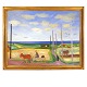 Aabenraa Antikvitetshandel präsentiert: Jens Søndergaard, 1895-1957, Öl auf Leinen, Landschaft, Dänemark, ...