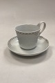 Danam Antik præsenterer: Royal Copenhagen Prinsesse Guld Morgen Kop med Underkop No. 090/091
