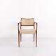 Osted Antik & Design præsenterer: Armstol Model 62 i Palisander med Lyst Elegance Læder N.O. Møller J.L. ...
