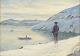 L'Art præsenterer: Emanuel A. Petersen, oliemaleri, listet dansk billedkunstner.