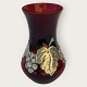 Glas vase med tinmontering*400kr