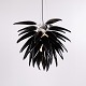 Osted Antik & Design præsenterer: Jeremy Cole Aloe Blossom Stor Jubilæumsmodel Pendel med Sorte Porcelænsblade ...