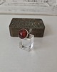 Karstens Antik præsenterer: N.E.From vintage ring i sterlingsølv med rav