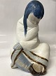 Antik Huset præsenterer: Eskimopige, Lladro, Stor Spansk figur.Højde 30,0 cm.