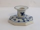 Royal Copenhagen. Musselmalet, riflet. Lysestage. Model ...