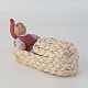 Kinnerup Antik & Porcelæn præsenterer: Klarborg figur nissen Astrid4 cm