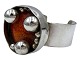 Antik K præsenterer: Jacob HullArmring med stor orange midte fra 1960-1970
